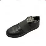 baskets basses philipp plein chaussures homme grain de serpent noir